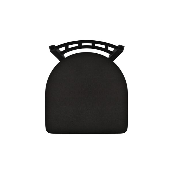Holland Bar Stool Co 25" Swivel Counter Stool, Black Wrinkle, Canter Espresso Seat - 81025BW003