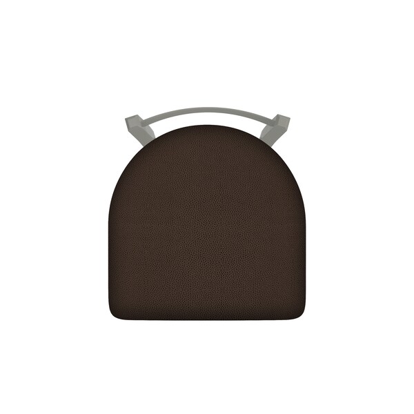 Holland Bar Stool Co 25" Low Back Swivel Counter Stool, Nickel Finish, Rein Coffee Seat - 82125AN025