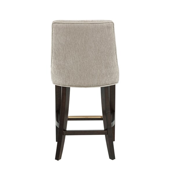 Manhattan Comfort Beever Counter Stool  in Taupe - Set of 2 - 2-CS024-TP