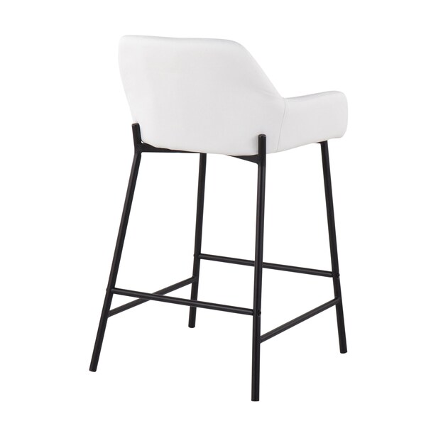 Lumisource Daniella Fixed-Height Counter Stool - Set of 2 PR - B24-DNLA2 BKPUW2