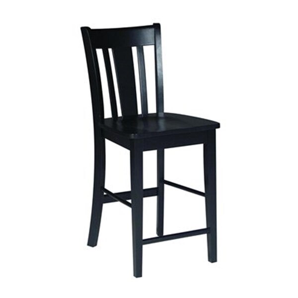 Fine-Line San Remo Counterheight Stool - 24 in. SH  Black - FI1664212