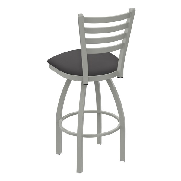 Holland Bar Stool Co 25" Swivel Counter Stool, Nickel Finish, Canter Storm Seat - 41025AN004
