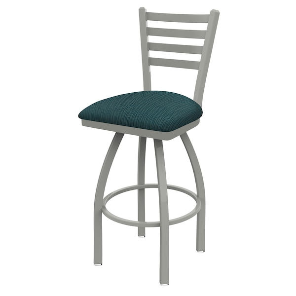 Holland Bar Stool Co 25" Swivel Counter Stool, Nickel Finish, Graph Tidal Seat - 41025AN022