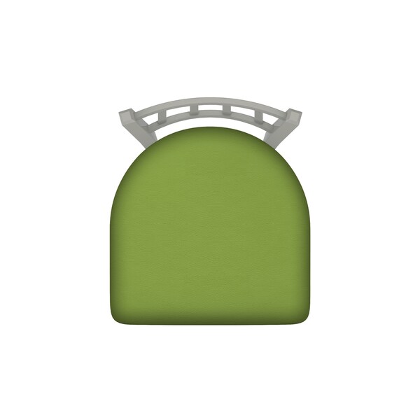 Holland Bar Stool Co 25" Swivel Counter Stool, Nickel Finish, Canter Kiwi Green Seat - 81025AN009