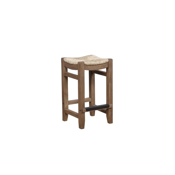 Kd Cama De Bebe 26 in. Newport Wood Counter Height Stool with Rush Seat - KD3239643