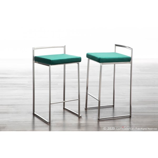 Lumisource Fuji Stacker Counter Stool - Set of 2 PR - B26-FUJI VGN2