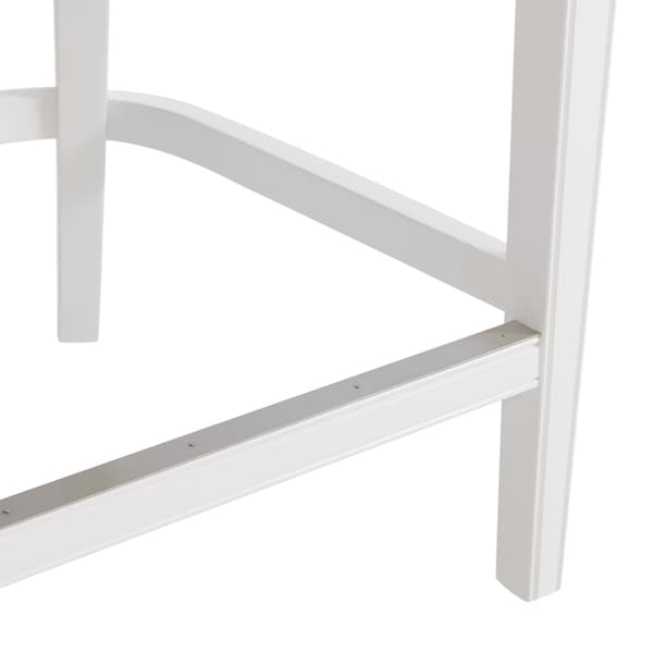 Alaterre Furniture Miranda Swivel Counter Height Bar Stool, White, 2PK - ANMR01FDCR2