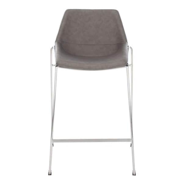 Safavieh Alexis Mid Century Counter Stool, Matte Ash Grey - BST3000B