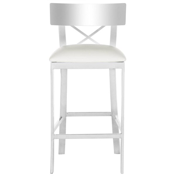 Safavieh Zoey Counter Stool, White - FOX2035B