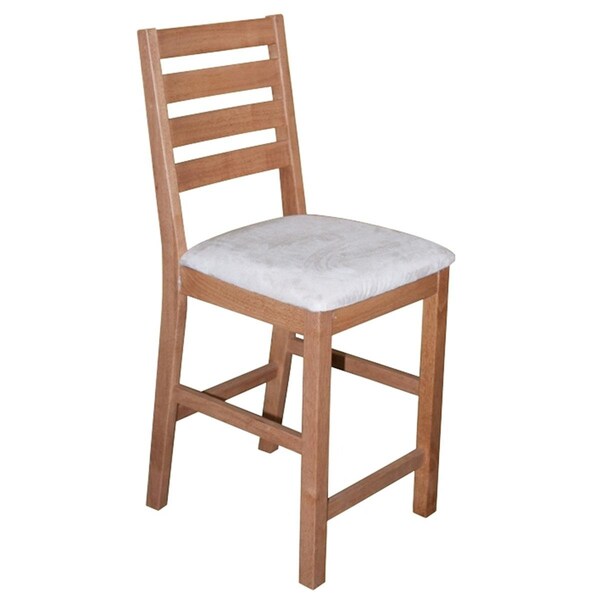 Latestluxury CB06-CC-OAK 2 Caf Pub Counter Height with Cushion Seat - Natural Oak - LA2682553
