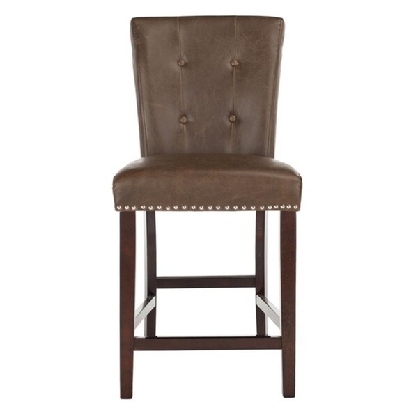 Safavieh 40.5 x 20 x 26.5 in. Taylor Counter Stool Brown & Espresso - BST6301D-SET2