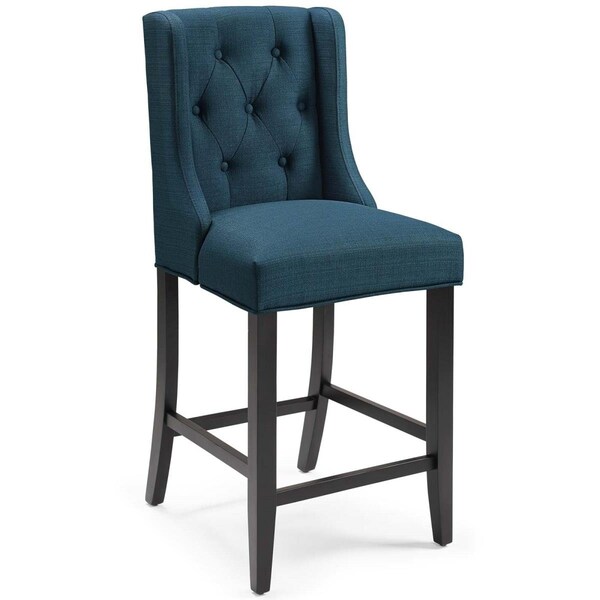 Modway Furniture Baronet Tufted Button Upholstered Fabric Counter Stool - Azure - EEI-3739-AZU