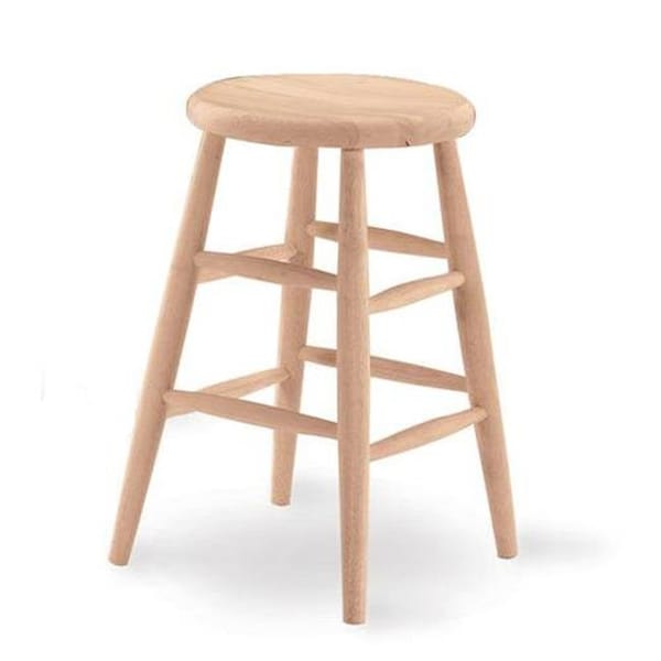 International Concepts International Concepts 1S-824 24 in. H Scooped Seat Stool - 1S-824