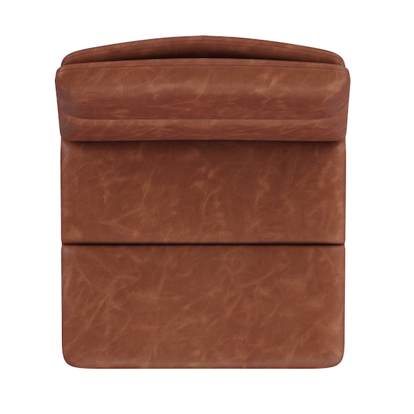 Flash Furniture Cognac Adjustable Height LeatherSoft Barstools, 2PK - CH-202071-BR-GG