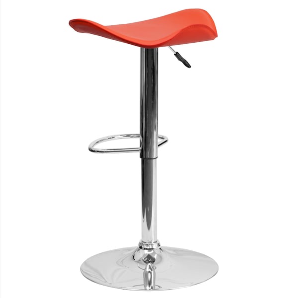 Flash Furniture Orange Vinyl Barstool, PK2 - 2-CH-TC3-1002-ORG-GG