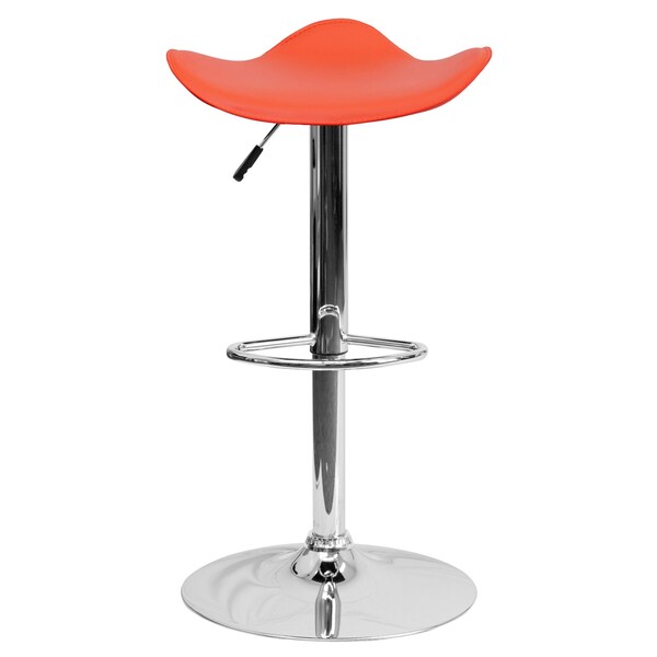 Flash Furniture Orange Vinyl Barstool, PK2 - 2-CH-TC3-1002-ORG-GG