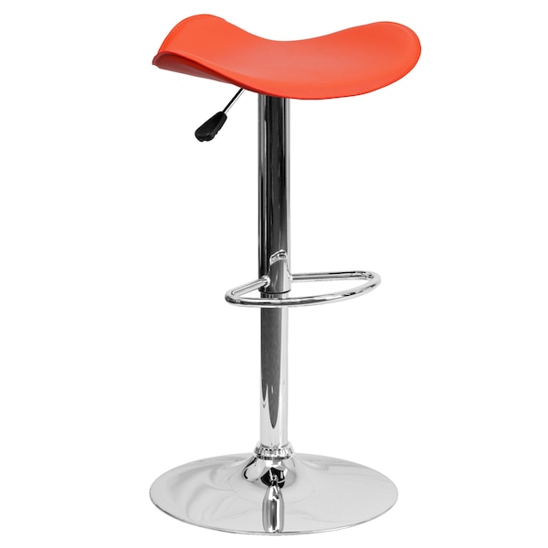 Flash Furniture Orange Vinyl Barstool, PK2 - 2-CH-TC3-1002-ORG-GG