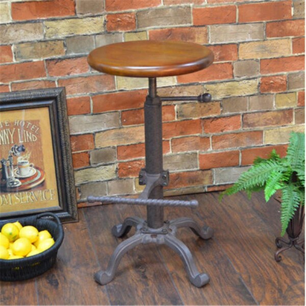 Carolina Furniture Works  Houston Adjustable Height Bar Stool - CF4200WT-CHEIND