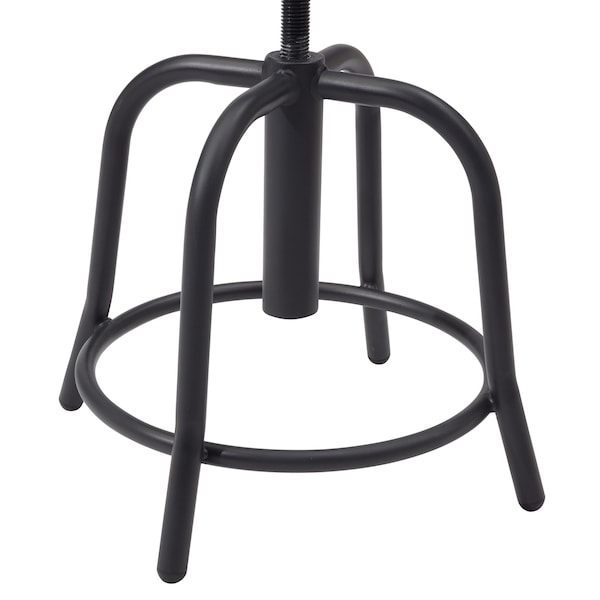 National Public Seating Height Adjust Swivel Stool, 18"-24", Persian Blue Seat/Black Frame - 6825-10