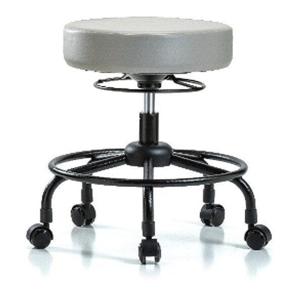 Blue Ridge Ergonomics Desk Stool, Vinyl, RT, Casters, Dov - BR-VDHSO-RT-RC-8567