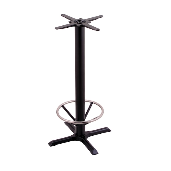 Holland Bar Stool Co 211-22 Black Table Base, Footring - 211-2236BWFTRG