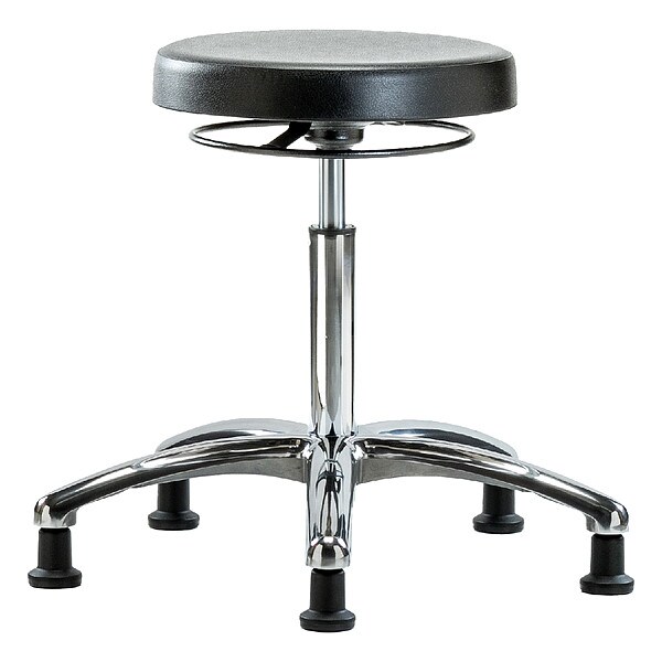 Zoro Select Poly Med Ben Stool, Chrm, Glds, Class 10 - BR-CLR-PMBSO-CR-NF-RG