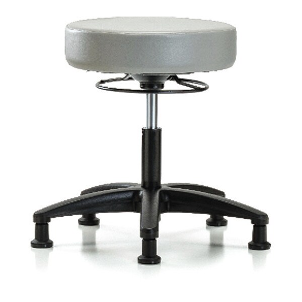 Blue Ridge Ergonomics Desk Stool, Vinyl, Glides, Dov - BR-VDHSO-RG-RG-8567