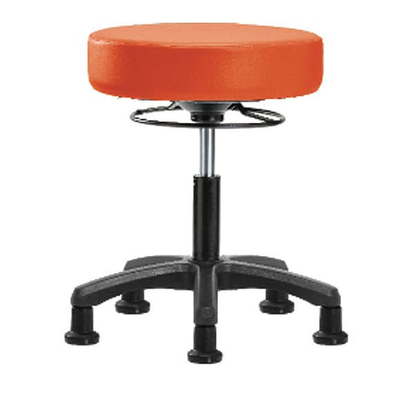Blue Ridge Ergonomics Desk Mini-Stools, Vinyl, Glides, Org - BR-VDHMS-RG-RG-8613