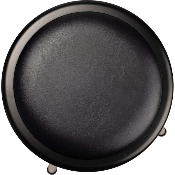 National Public Seating Adjustable Stool, Steel, Vinyl, Black, Number of Casters: 4 - 6418H-10