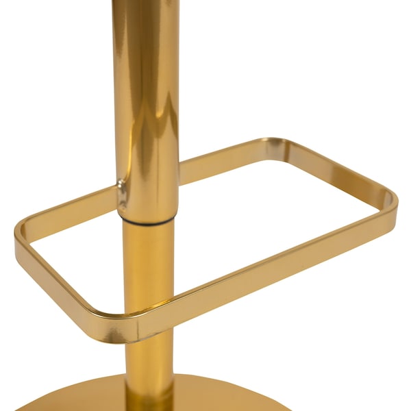 Flash Furniture Black Vinyl Adjustable Height Barstool - CH-122070-BK-G-GG