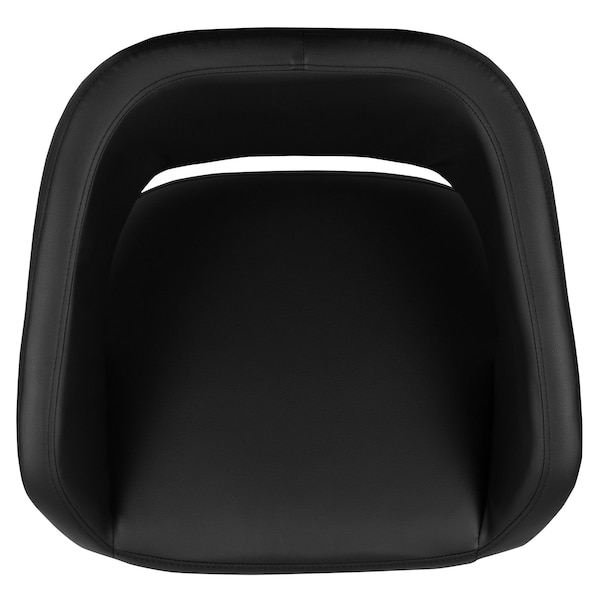 Flash Furniture Black Vinyl Adjustable Height Barstool - CH-122070-BK-G-GG