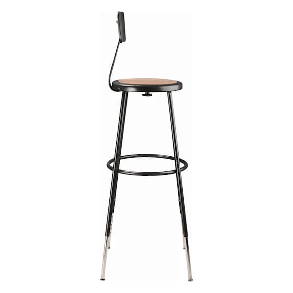 National Public Seating Black Hardboard Stool Back, 31-39"H - 6230HB-10