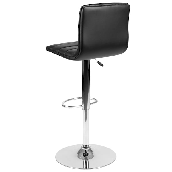 Flash Furniture Black Vinyl Barstool, PK2 - 2-CH-92023-1-BK-GG