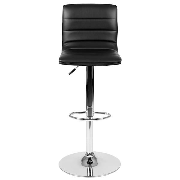Flash Furniture Black Vinyl Barstool, PK2 - 2-CH-92023-1-BK-GG