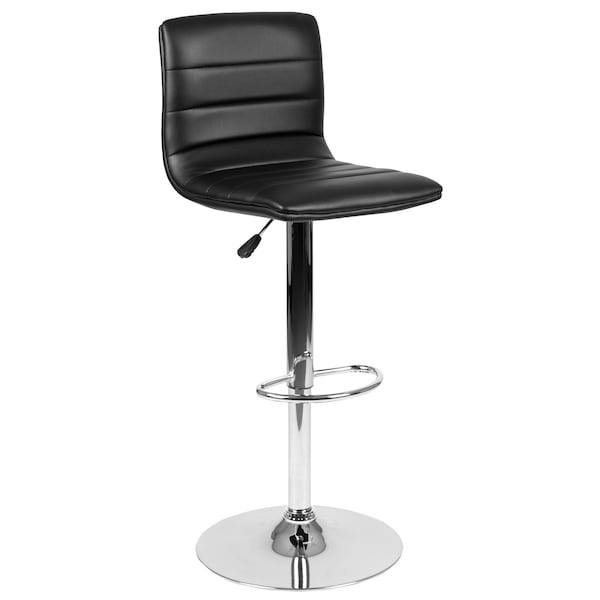 Flash Furniture Black Vinyl Barstool, PK2 - 2-CH-92023-1-BK-GG