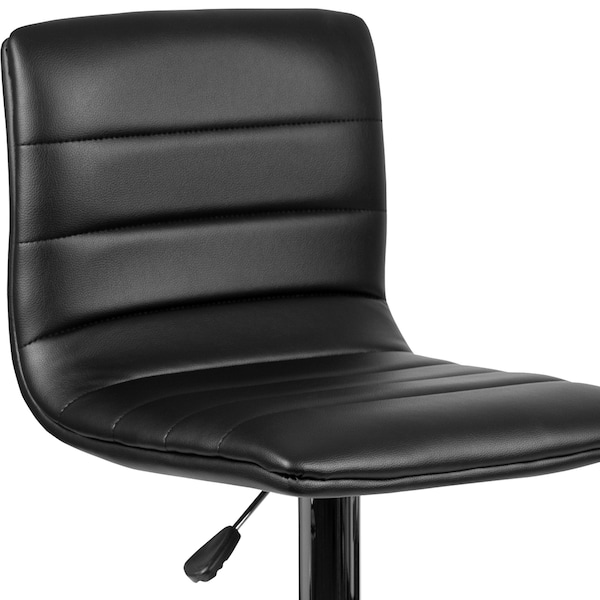 Flash Furniture Black Vinyl Barstool, PK2 - 2-CH-92023-1-BK-GG