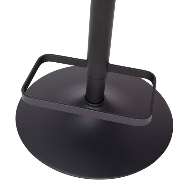 Flash Furniture Black Vinyl Adjustable Height Barstool - CH-122070-BKBK-GG