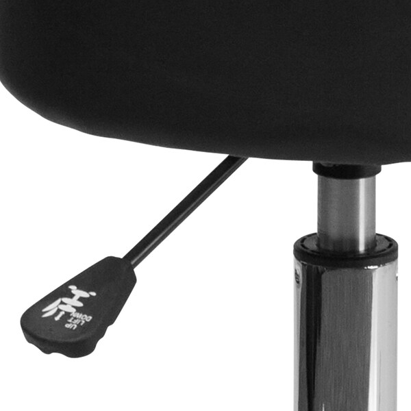 Flash Furniture Black Leather Medical Stool - BT-191-1-GG