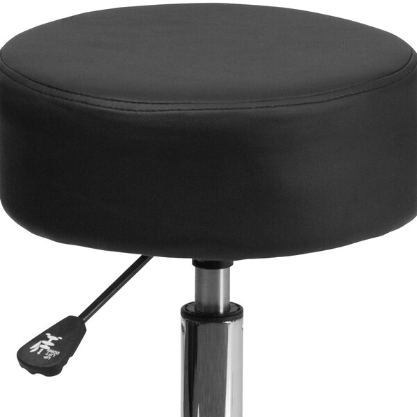 Flash Furniture Black Leather Medical Stool - BT-191-1-GG