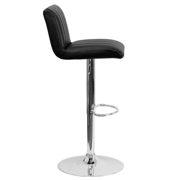 Flash Furniture Black Vinyl Barstool, PK2 - 2-CH-112010-BK-GG