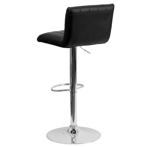 Flash Furniture Black Vinyl Barstool, PK2 - 2-CH-112010-BK-GG