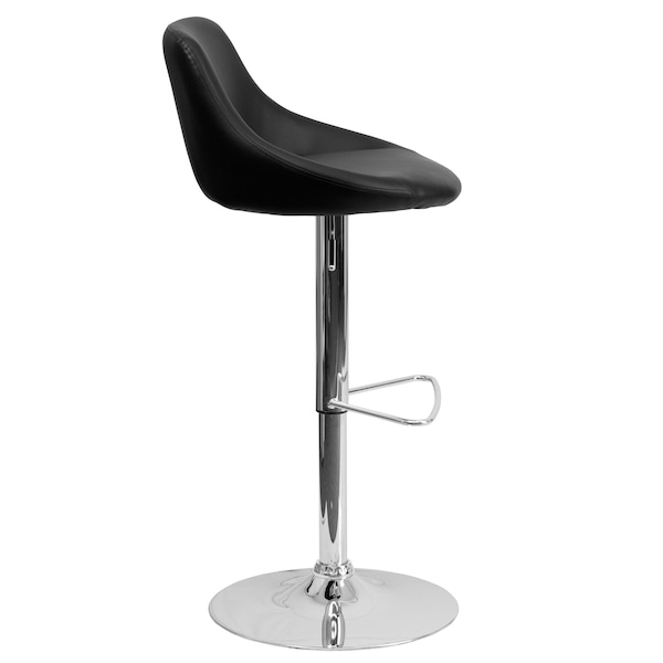 Flash Furniture Black Vinyl Barstool, PK2 - 2-CH-82028-MOD-BK-GG
