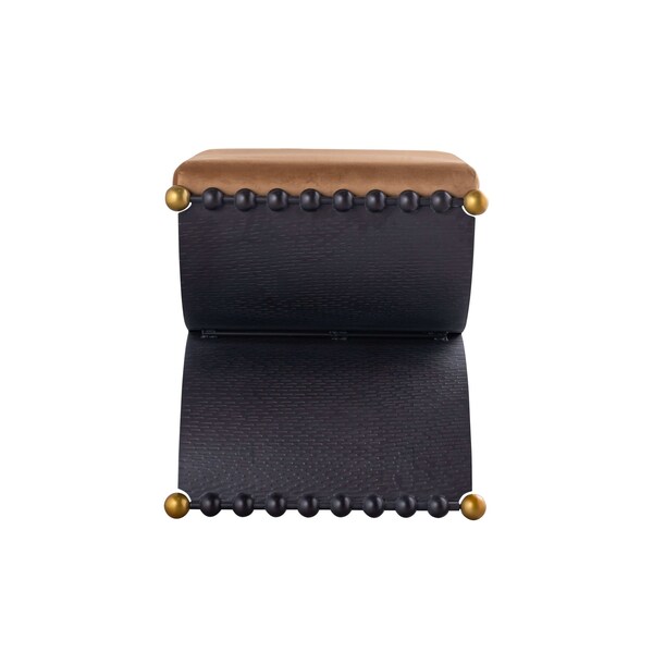 Elk Signature Layla Accent Stool - Blackened Bronze - H0805-11469
