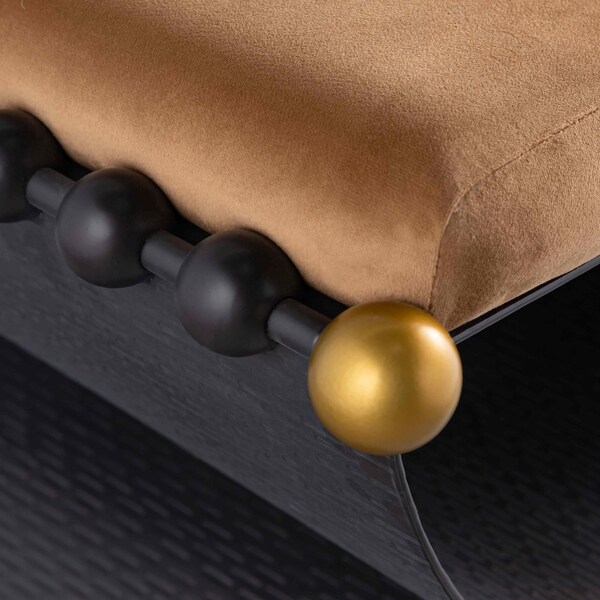 Elk Signature Layla Accent Stool - Blackened Bronze - H0805-11469