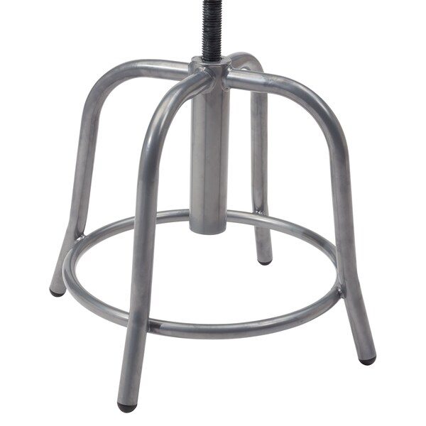 National Public Seating Adjustable Stool, Blue Seat, 18" H - 6825-02