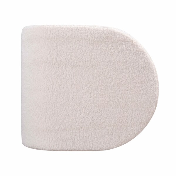 Elk Signature Keeler Pouf - White - H0015-10819