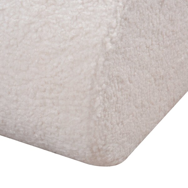 Elk Signature Keeler Pouf - White - H0015-10819