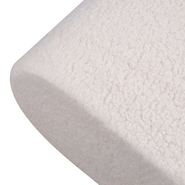 Elk Signature Keeler Pouf - White - H0015-10819