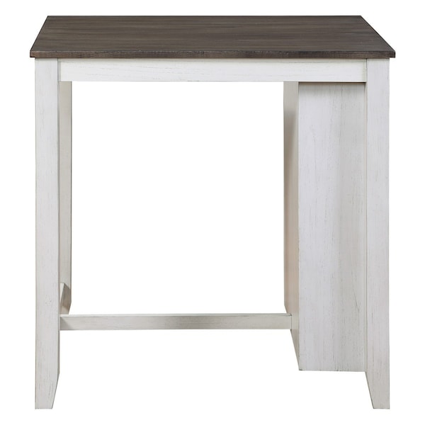 Homelegance Daye 3PC Counter Height Set, White - 5773WH-32