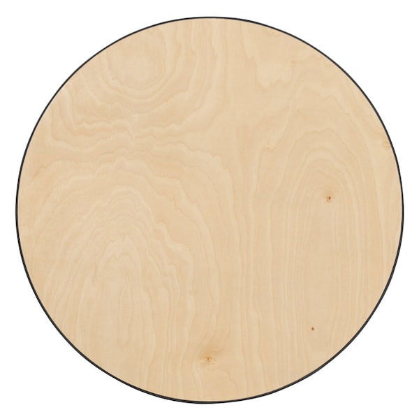 Flash Furniture 30 L, 30 W, 42 H, Birchwood, Chrome, Steel Top, Natural - 5-XA-30-COTA-GG